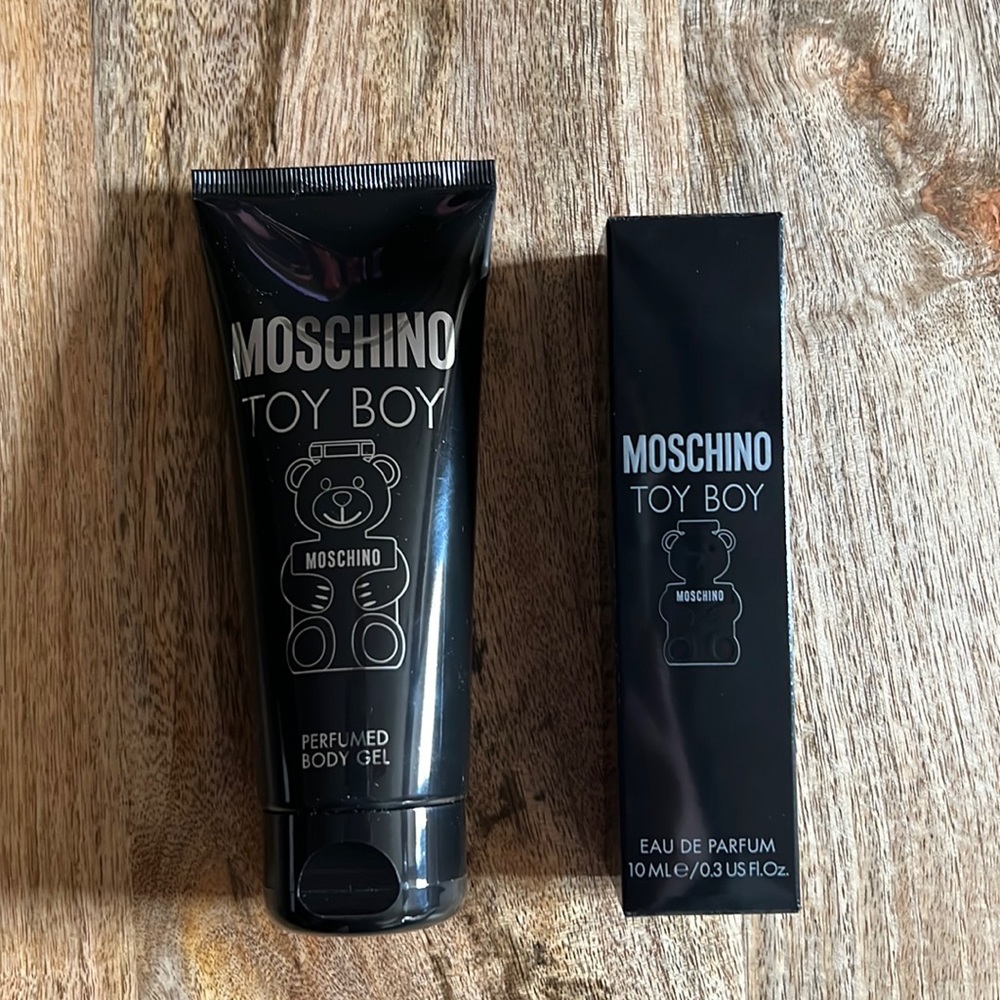 Moschino Toy Boy travel size spray and body gel brand new never used